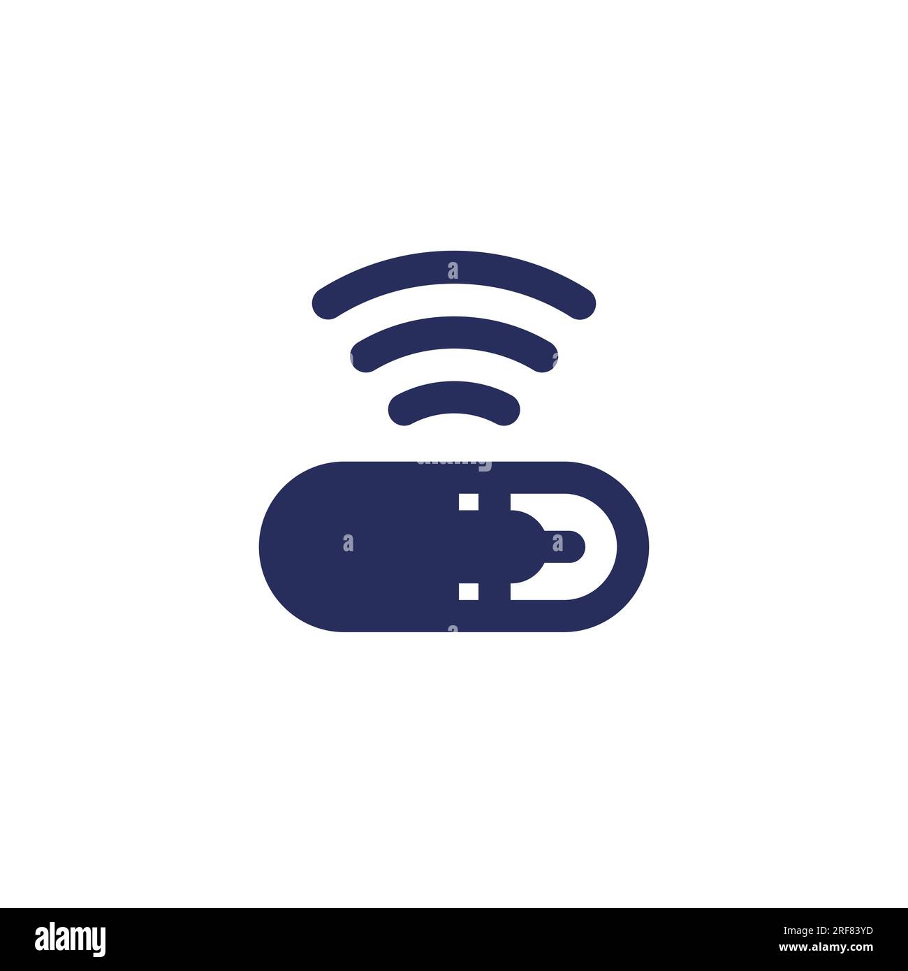 mikrochip für Hunde Symbol, Vektor Stock Vektor