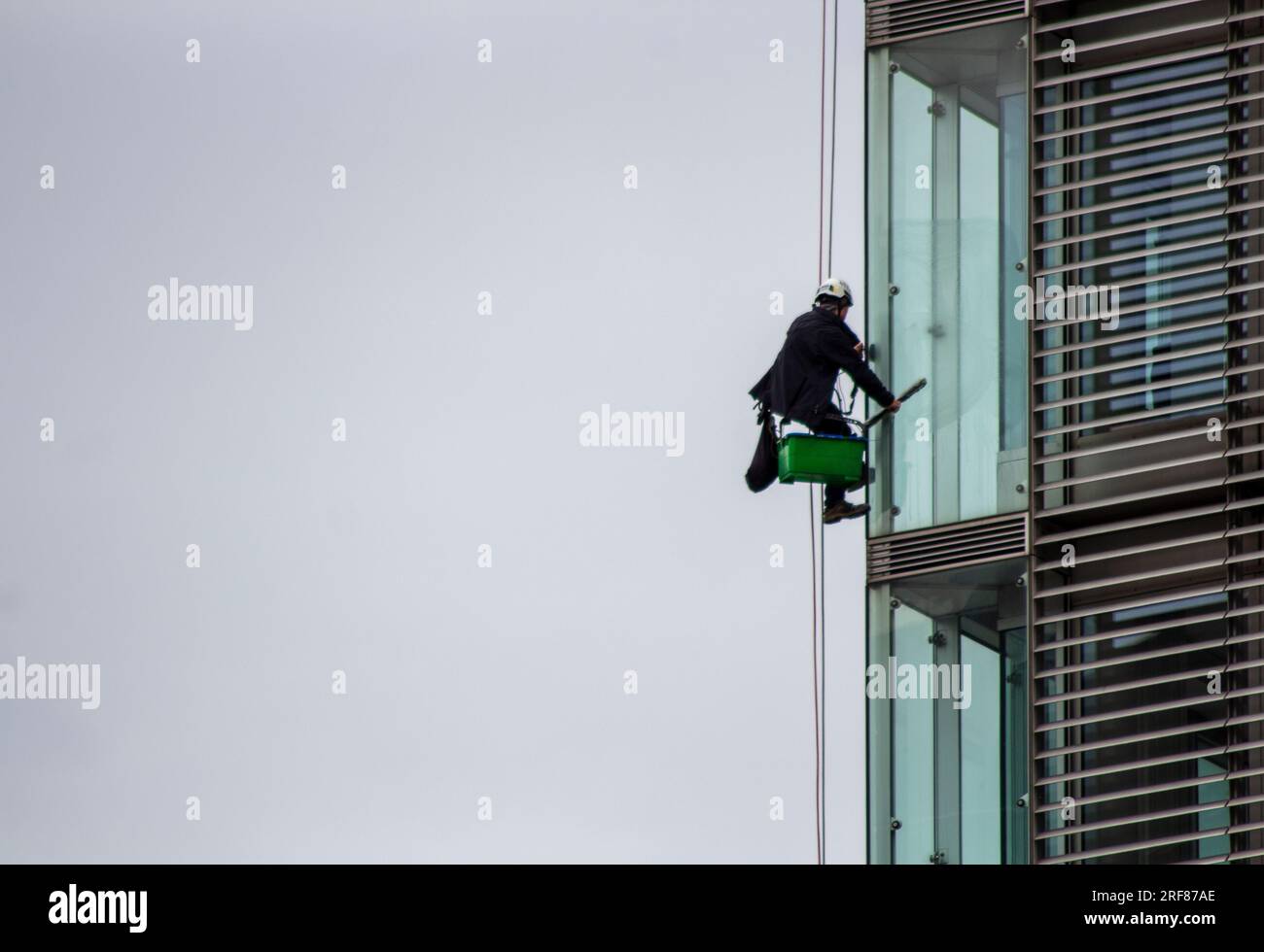 Fensterputzer Stockfoto