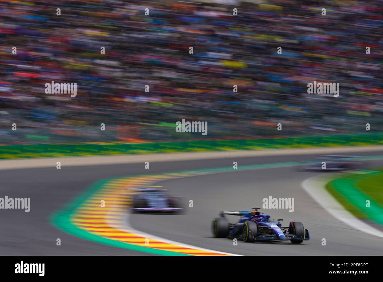 Alexander Albon aus Thailand mit dem (23) Williams Racing FW45 Mercedes während des Formel 1 MSC Cruises Grand Prix 2023 in Belgien am 30. Juli 2023 in Francorchamps, Belgien. Stockfoto