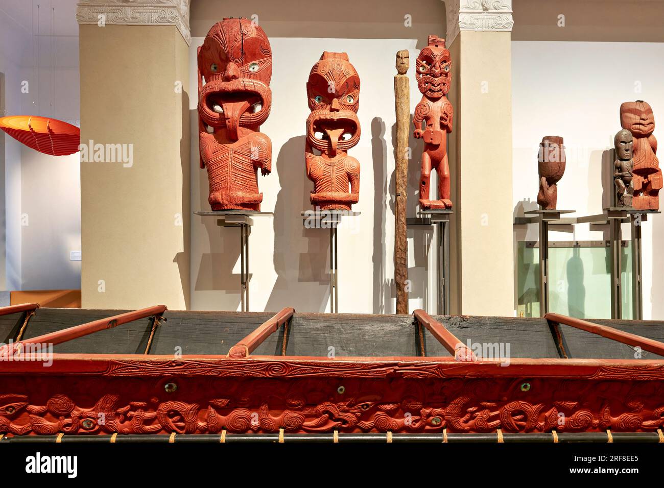 Auckland. Neuseeland. Auckland War Memorial Museum. Maori Naturhistorische Galerie Stockfoto