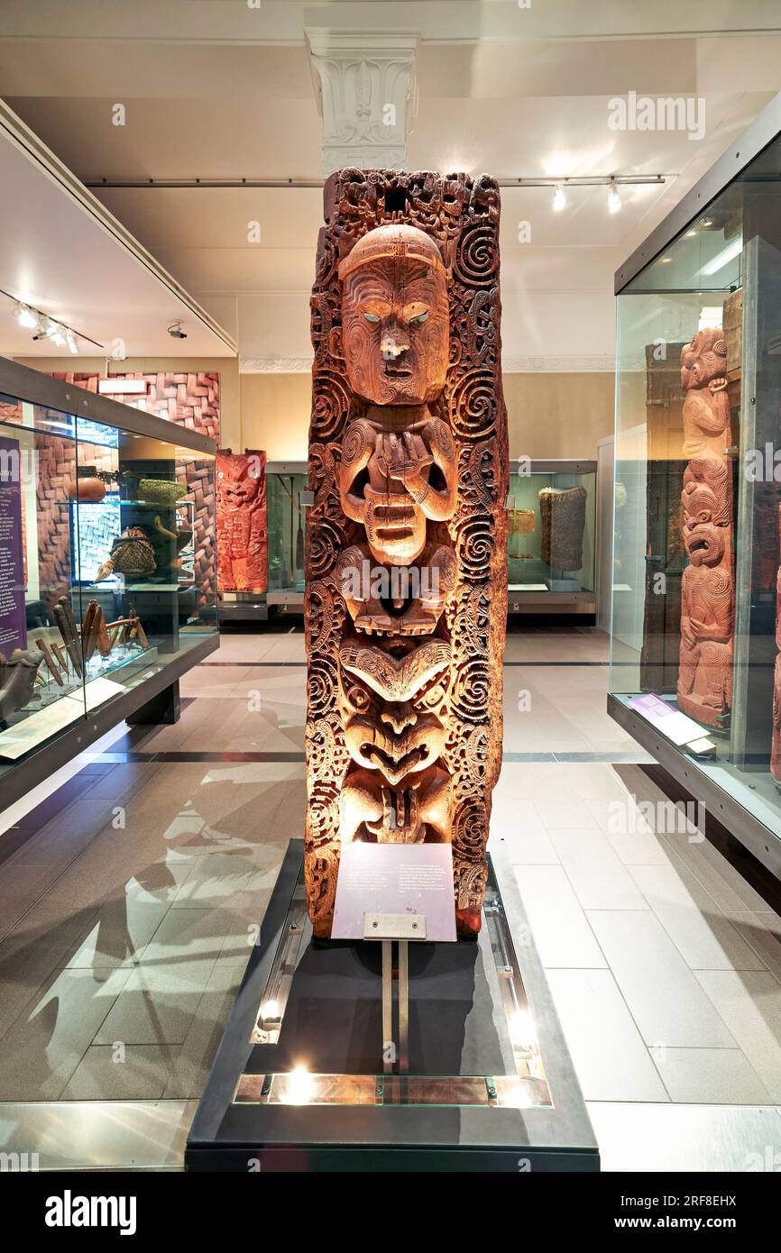 Auckland. Neuseeland. Auckland War Memorial Museum. Maori Naturhistorische Galerie Stockfoto