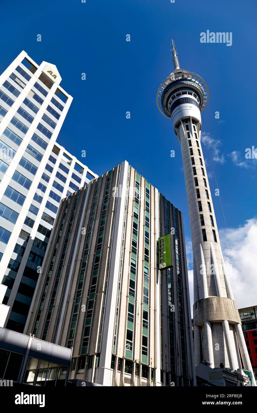 Auckland. Neuseeland. Der Sky Tower Stockfoto