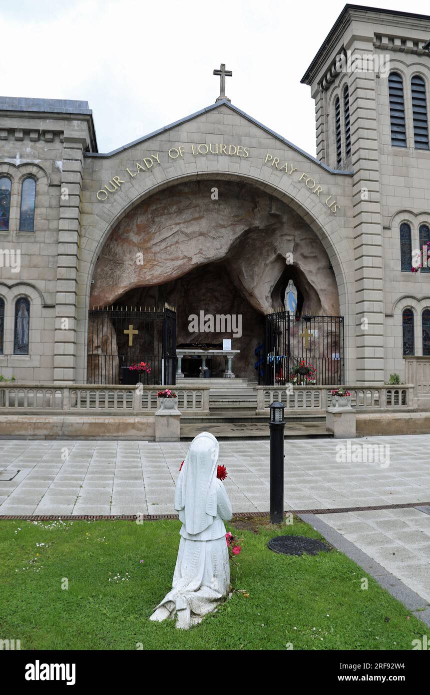 Marian Grotto in der St. Marys Kirche in Belfast Stockfoto