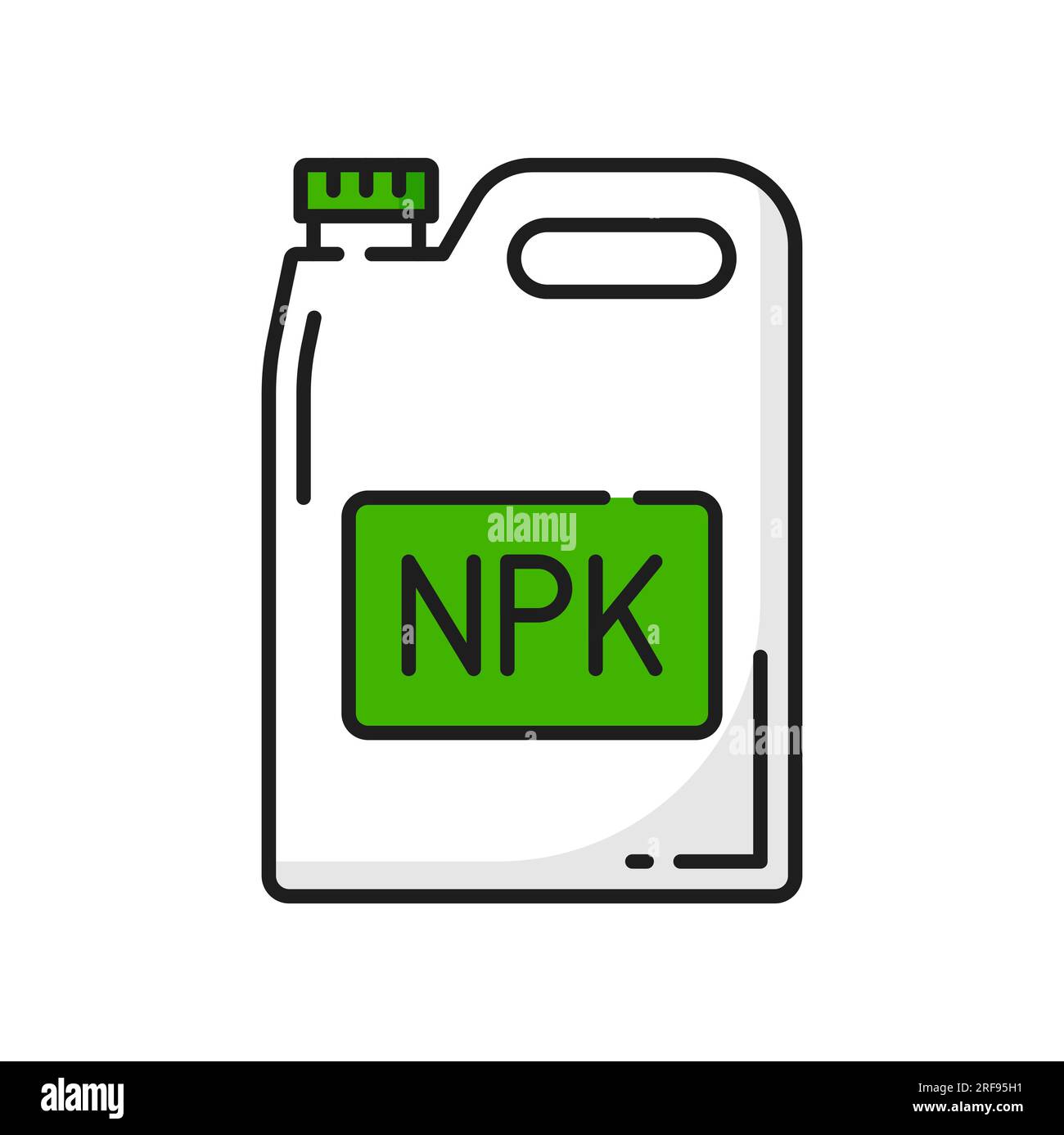 Farbleitsymbol fr Boden-NPK-Dnger Landwirtschaft. Vektorsymbol fr Boden-  und Erntedngung mit Stickstoff-, Phosphor- und Kaliumkanister. Zeichen fr  Landwirtschaft oder Landwirtschaft, Piktogramm mit dnner Linie  Stock-Vektorgrafik - Alamy