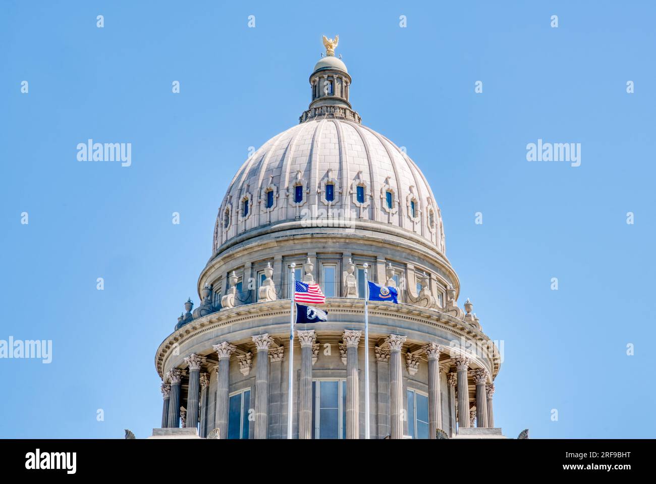 Kuppel des Idaho State Capitol Building in der Innenstadt von Boise, Idaho Stockfoto