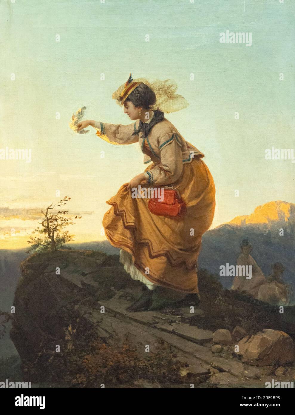 "La scommessa vinta", (die Gewinnwette); von Domenico Induno; 1865-1870; Öl auf Leinwand; italienischer Künstler aus dem 19. Jahrhundert. Verona Italien Stockfoto