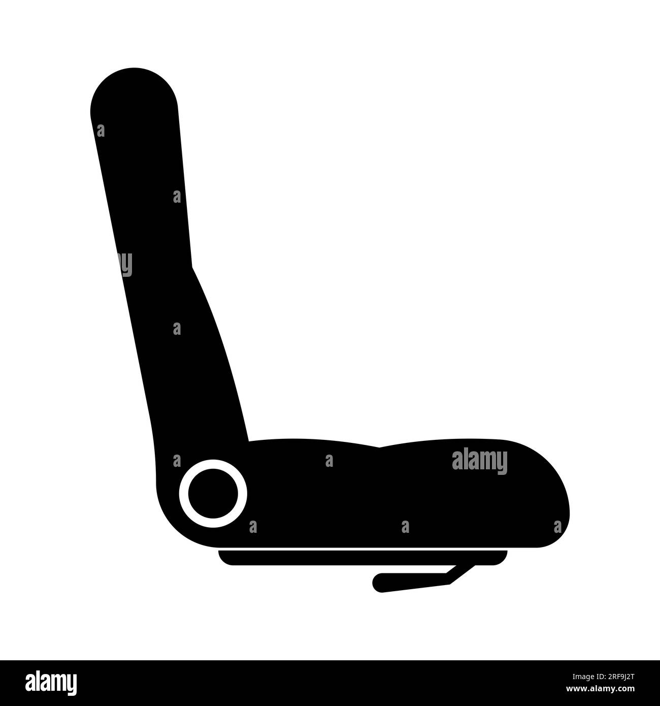 Fahrzeugsitz-Symbol Vektorsymbol-Design Stockfoto