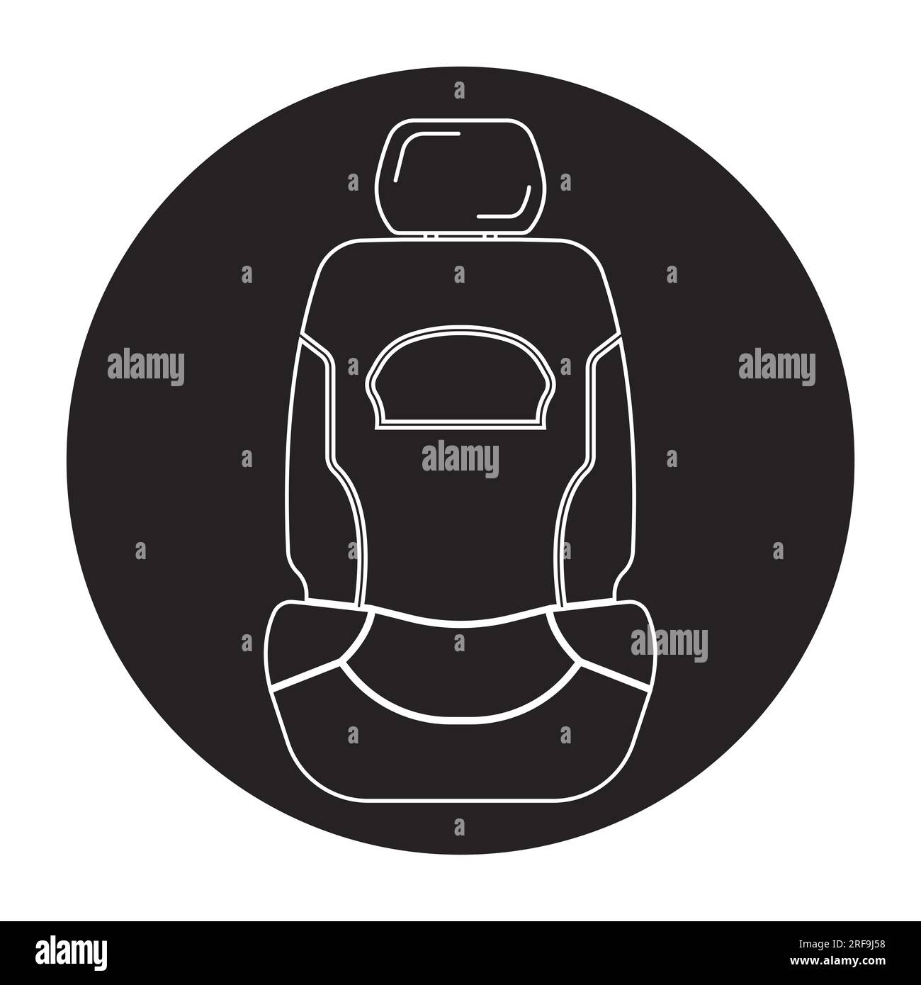Fahrzeugsitz-Symbol Vektorsymbol-Design Stockfoto
