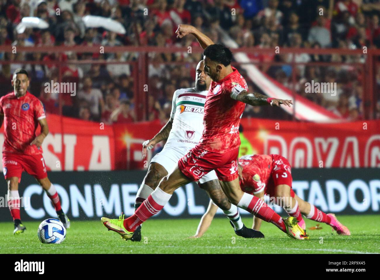 Buenos Aires, Argentinien. 1. Aug. 2023. Gabriel Avalos von Argentinos Juniors während eines Spiels von 16. Runden zum Libertadores Cup im Diego A. Maradona Stadium ( Kredit: Néstor J. Beremblum/Alamy Live News Stockfoto