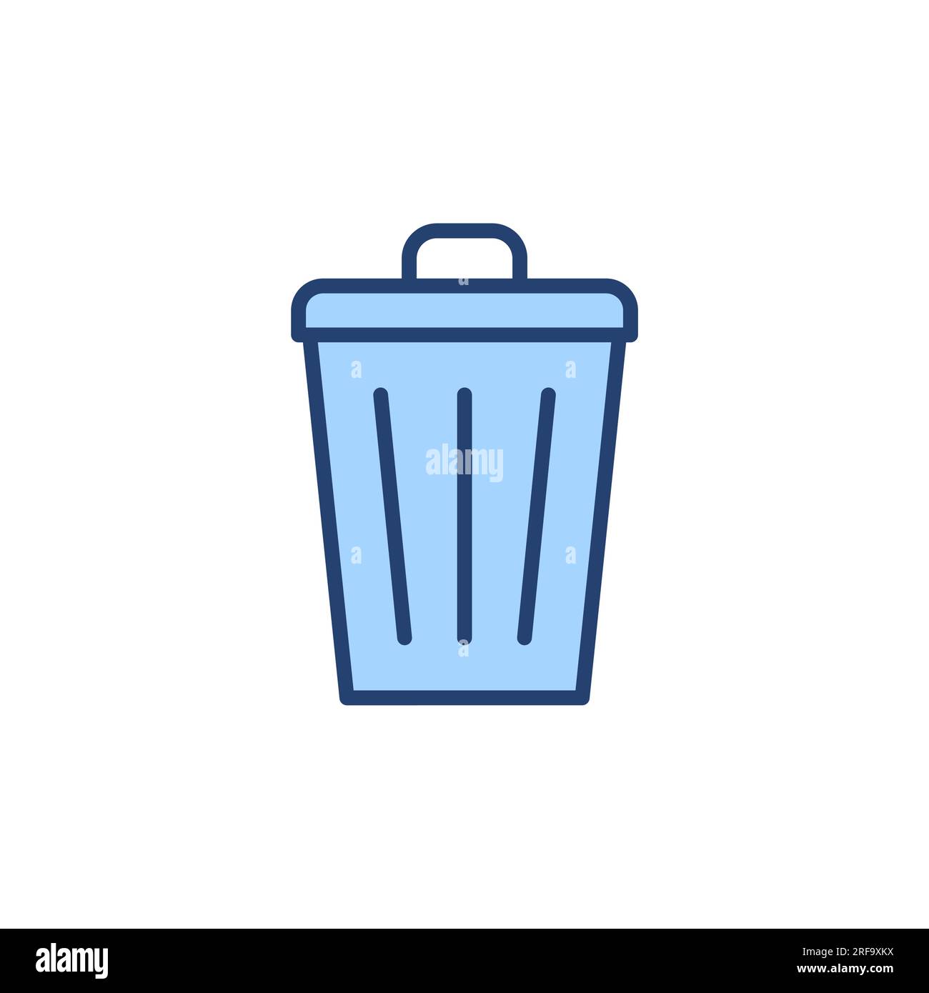 Vektor des Papierkorbsymbols. Papierkorbsymbol. Zeichen und Symbol löschen. Stock Vektor