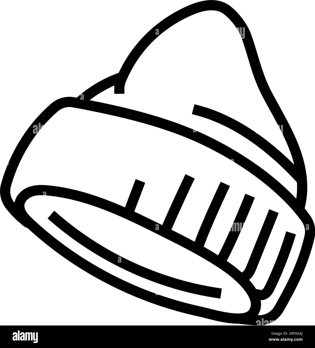 Vektordarstellung des Symbols für Winterhut-Mütze Stock Vektor