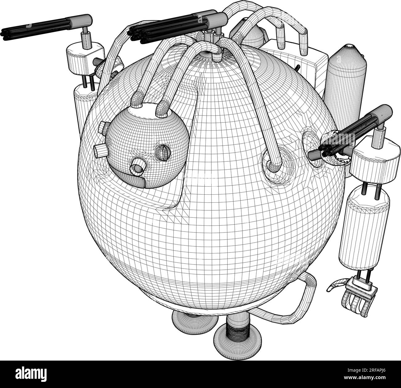 Roboter Bot Vector (Roboter Bot-Vektor). Isoliert Auf Weißem Hintergrund. Eine Vektordarstellung Eines Android-Roboters bot. Stock Vektor