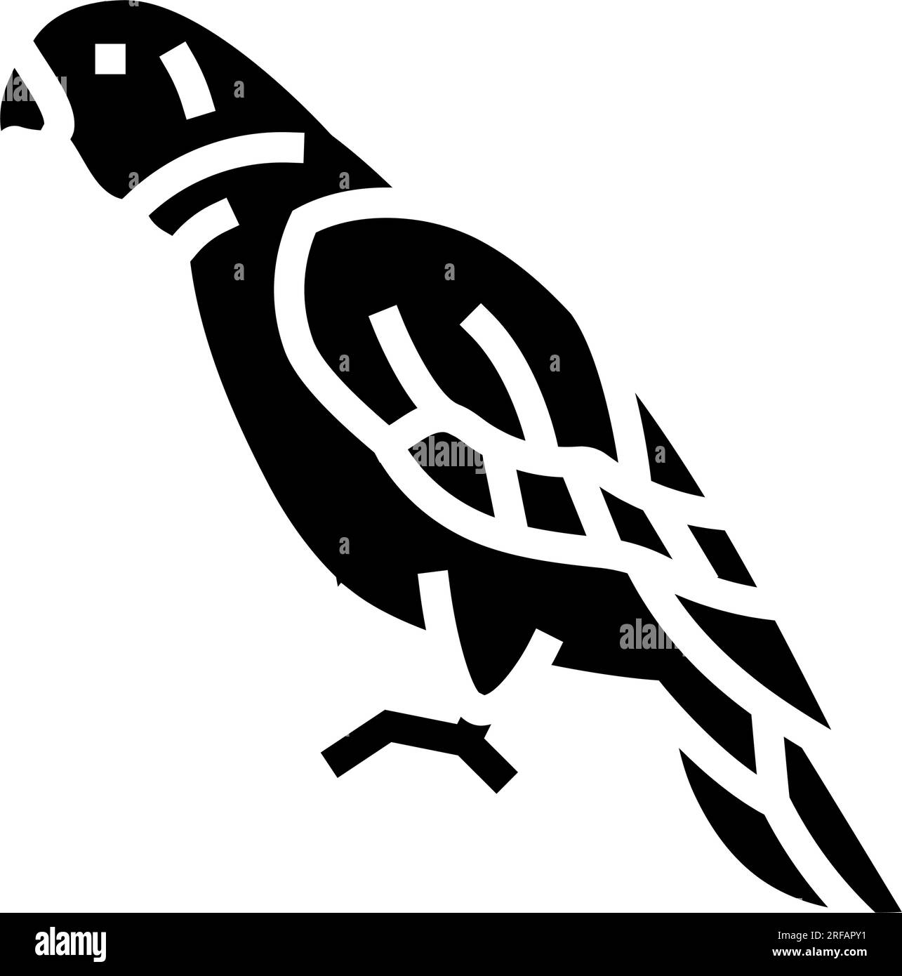 Vektordarstellung des symbols für amazonas-Papageienvögel Stock Vektor