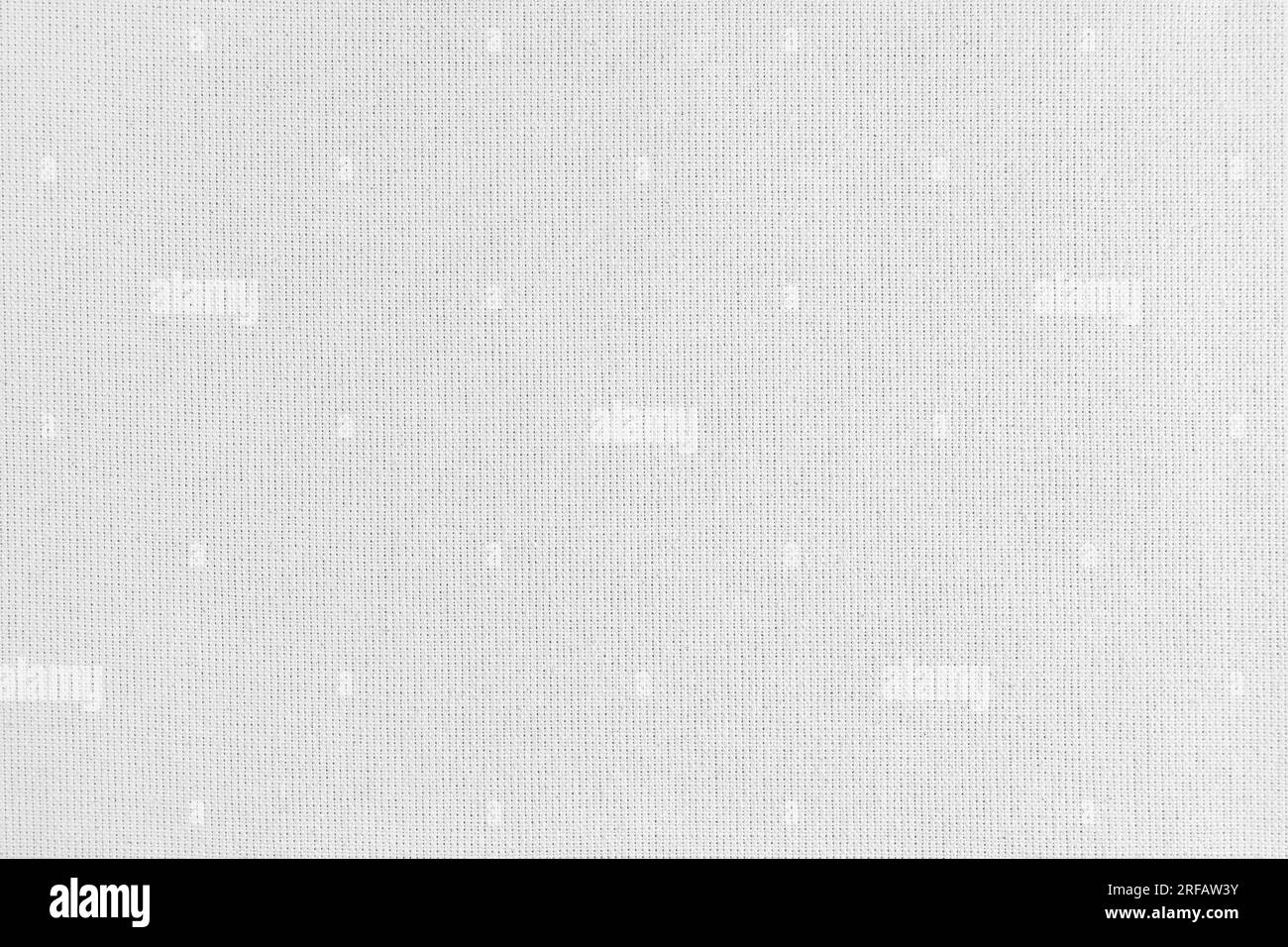 Texturhintergrund aus weißer Baumwolle. Textilstruktur, Stoffoberfläche, Weben aus Leinengewebe, Nahaufnahme, Hintergrund, Tapete. Stockfoto