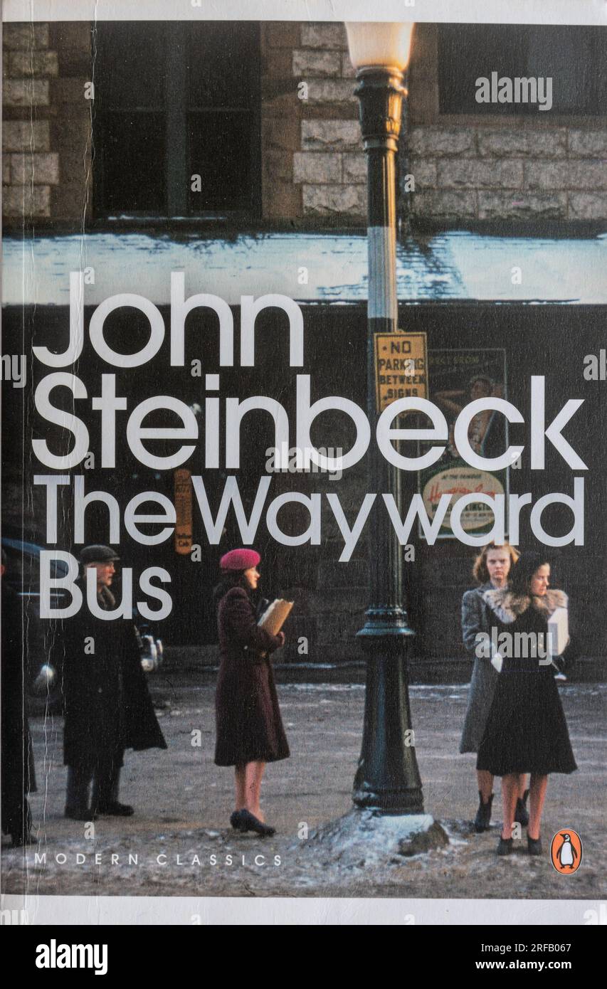 Der Wayward-Bus-Roman von John Steinbeck, Taschenbuch Stockfoto