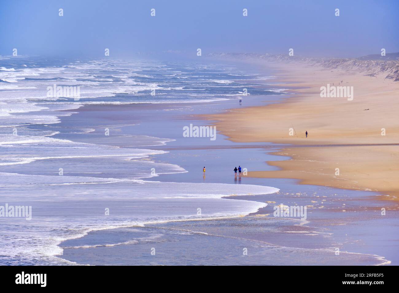 Praia Velha Beach, Sao Pedro de Moel. Marinha Grande, Leiria. Portugal Stockfoto
