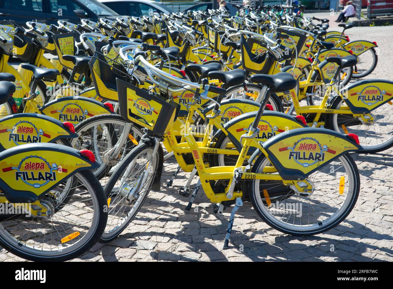 Alepa fillari, Helsinki City Bikes Finnland Stockfoto