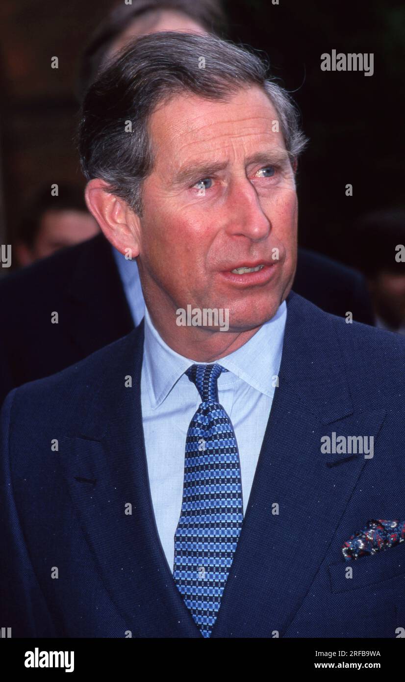 Prinz Charles, der Prinz von Wales in Manchester am 15. April 1999 Foto vom Henshaw-Archiv Stockfoto