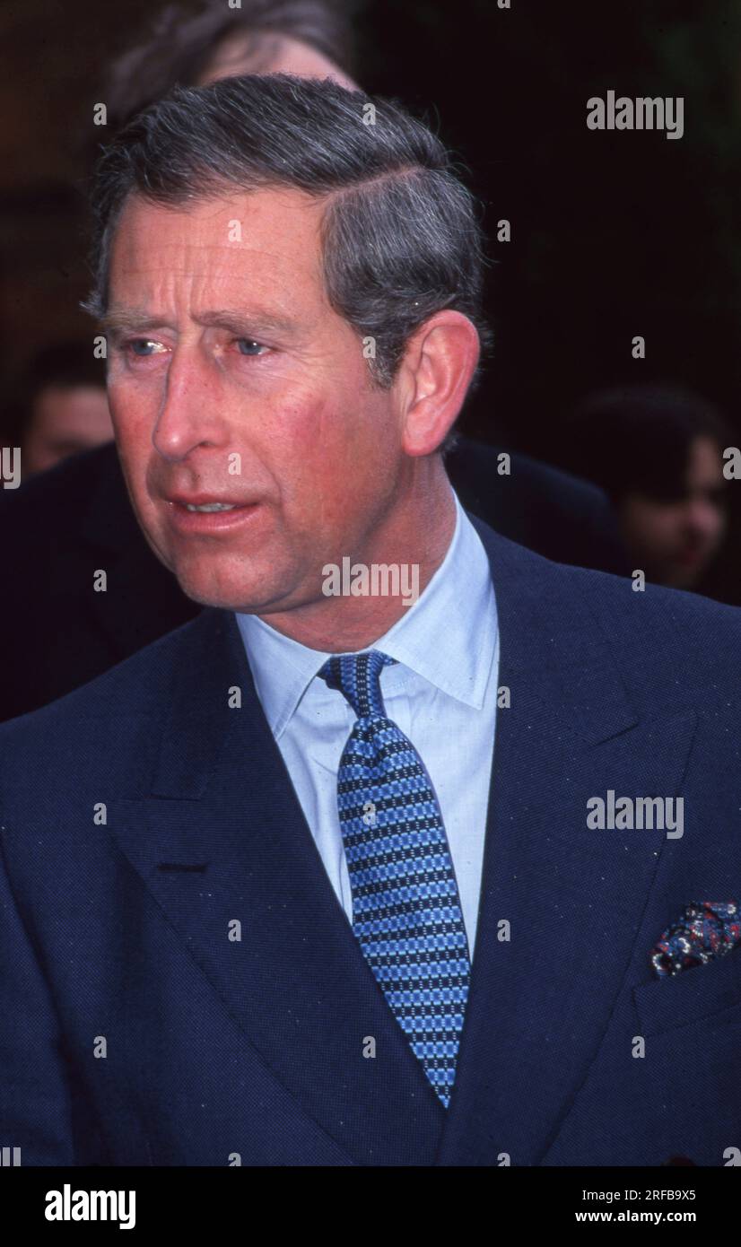 Prinz Charles, der Prinz von Wales in Manchester am 15. April 1999 Foto vom Henshaw-Archiv Stockfoto