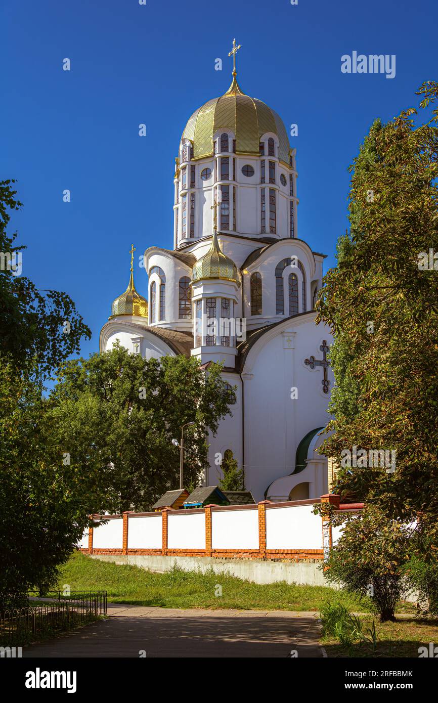Prinzessin Olga in Kiew. St. Olginsky-Kathedrale Stockfoto