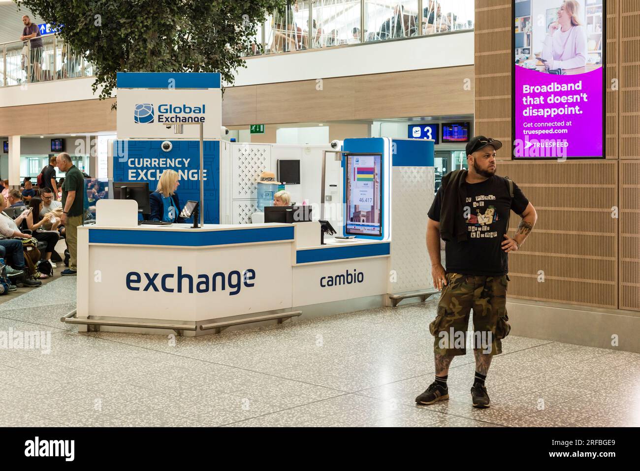 Duty Free Area, Bristol International Airport, Großbritannien Stockfoto