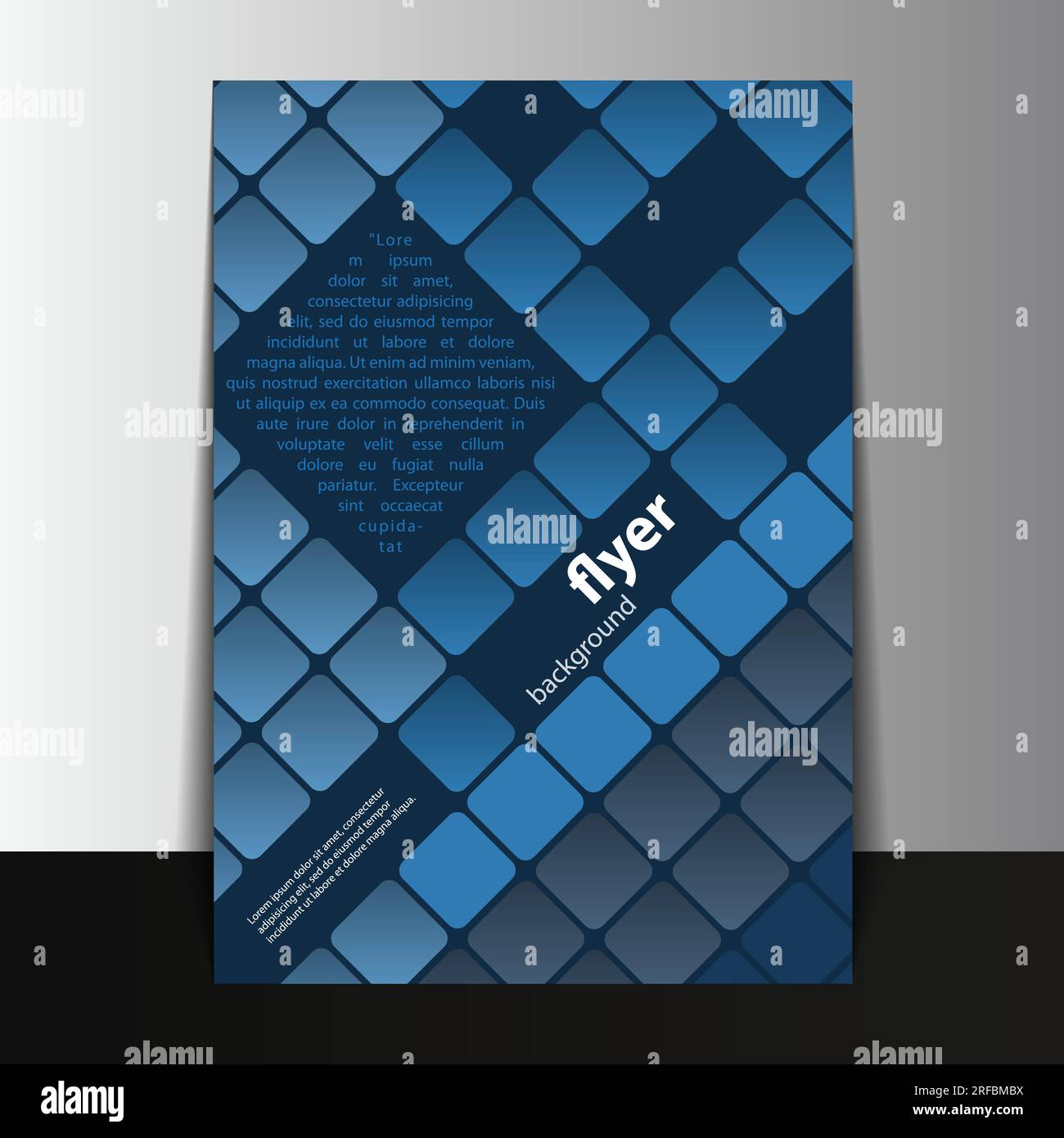 Flyer- oder Cover-Design mit Karomuster Stock Vektor