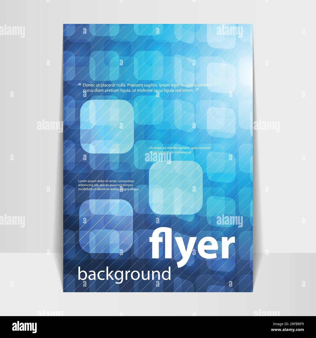 Flyer- oder Cover-Design mit abstraktem kariertem 3D-Hintergrund Stock Vektor
