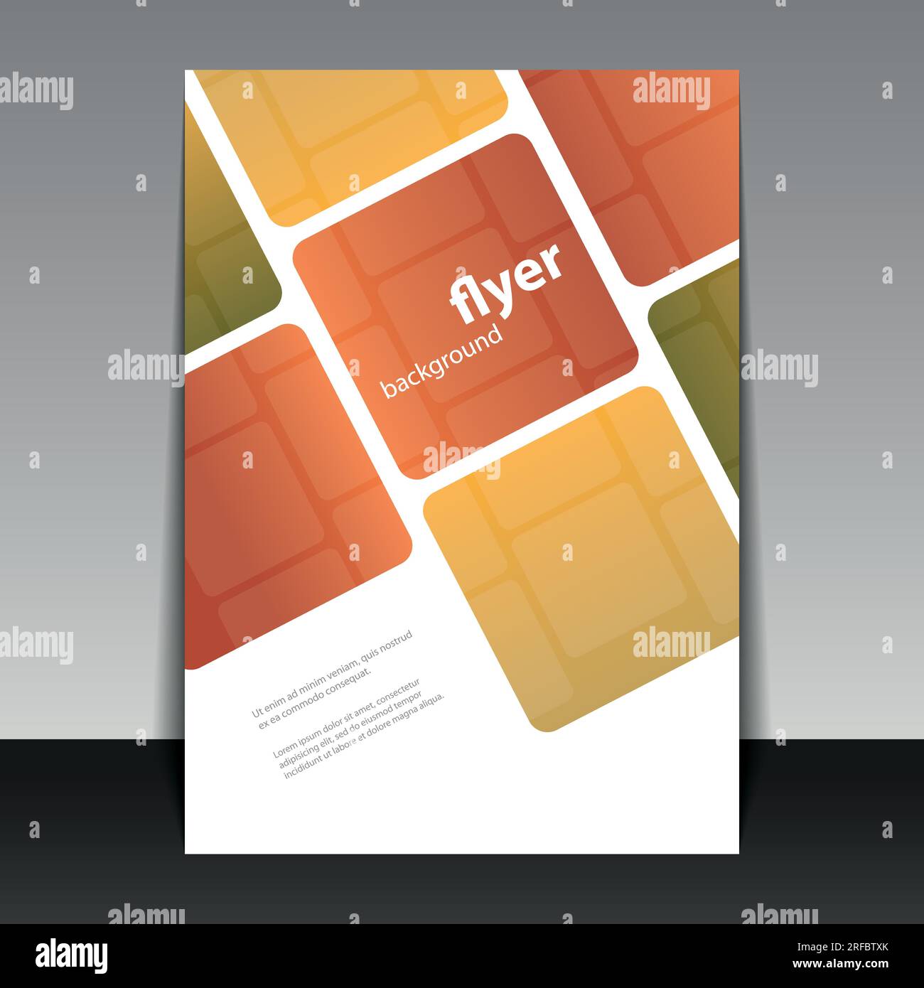 Flyer- oder Cover-Design mit abstraktem Karomuster Stock Vektor