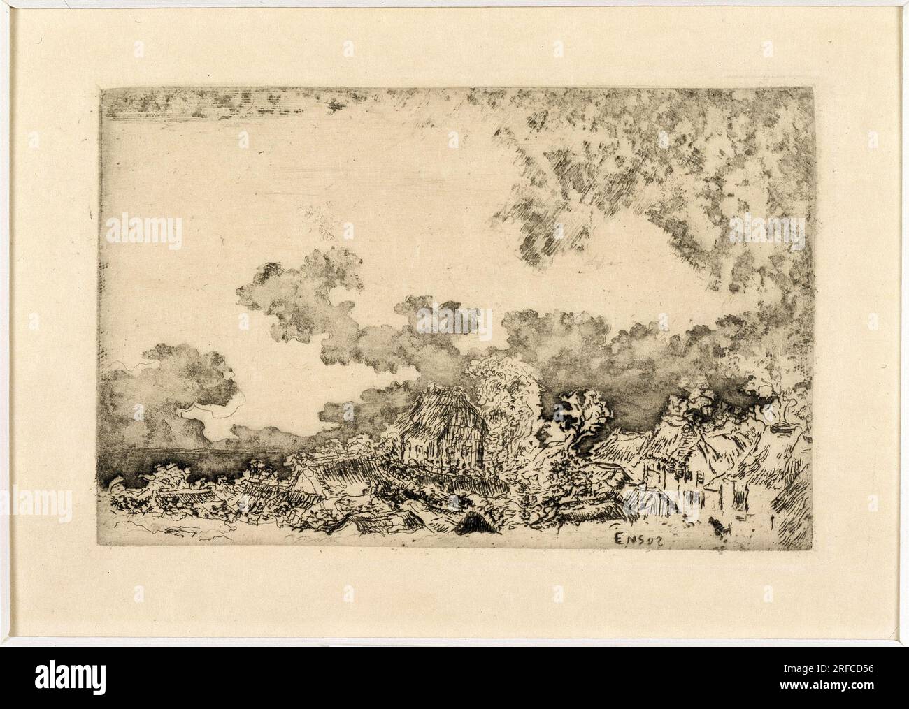 Der Gewitter 1889 von James Ensor Stockfoto