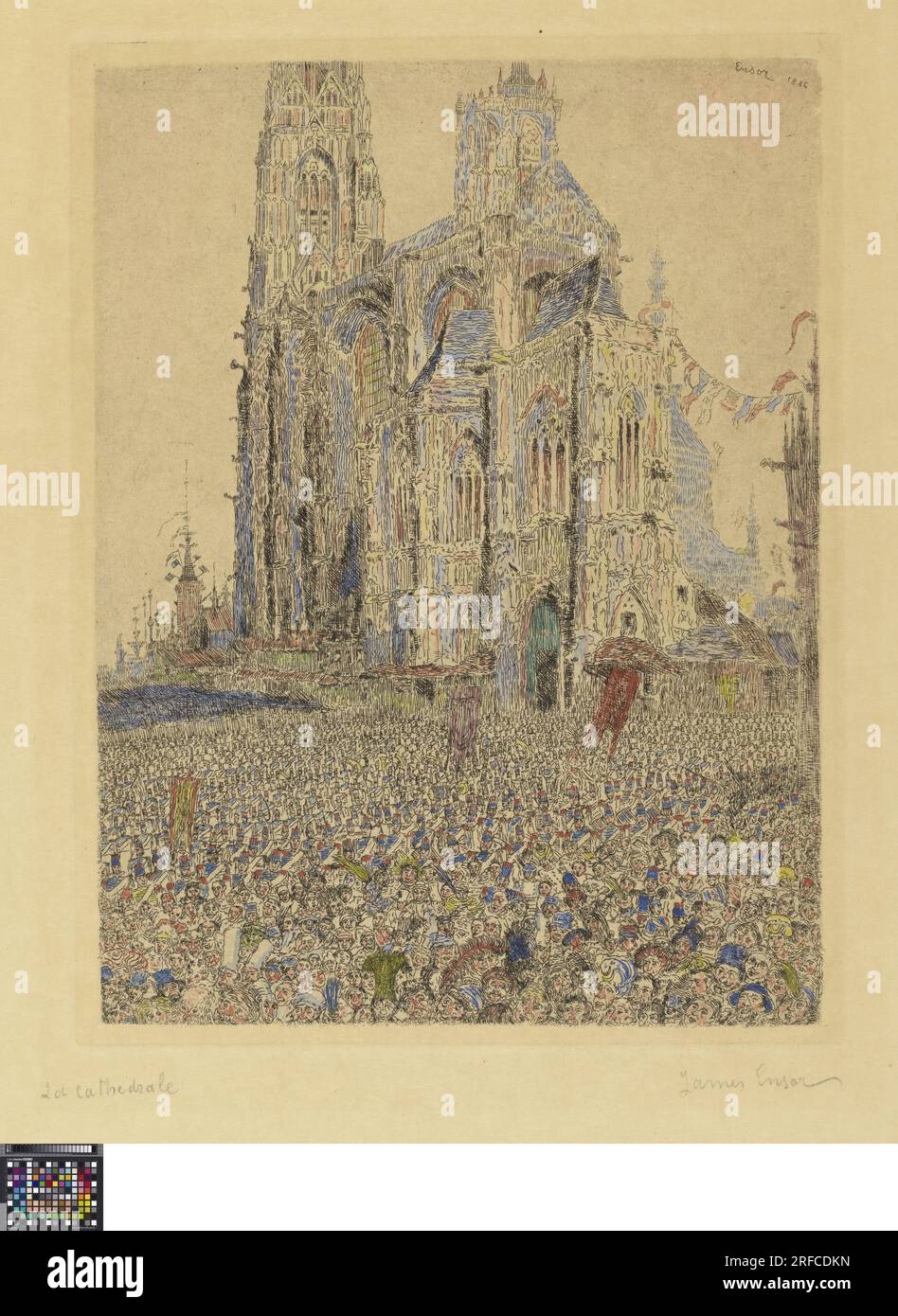 La Cathédrale zwischen ca. 1860 und ca. 1949 von James Ensor Stockfoto