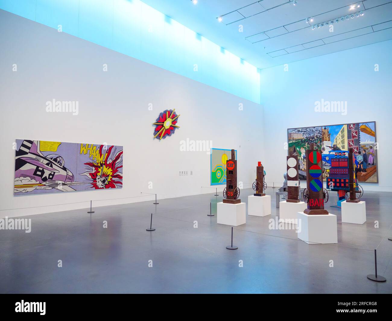 Innenansicht der Tate Modern Art Gallery, London, Großbritannien Stockfoto