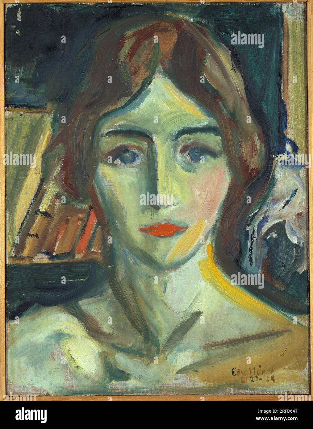 Birgit Prestøe, Portrait Study von 1924 bis 1925 von Edvard Munch Stockfoto
