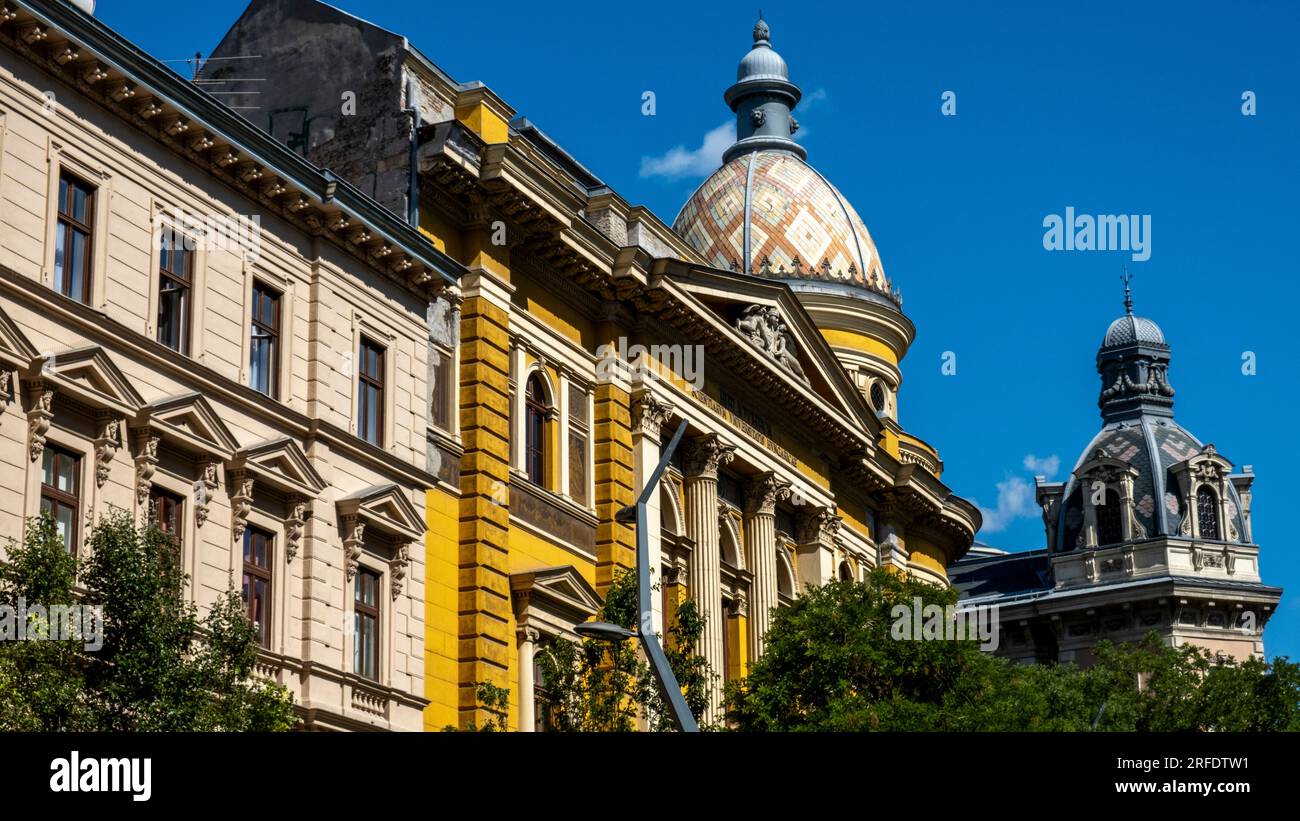 Die ELTE-Universitätsbibliothek auf dem Ferenciek-Platz, Budapest, Ungarn Stockfoto