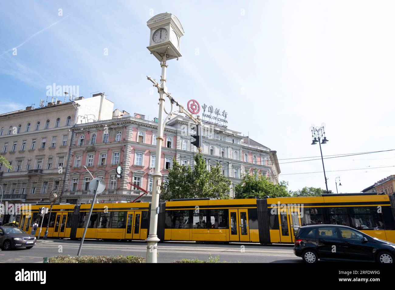 Oktogon-Kreuzung, Pest, Zentrum von Budapest, Ungarn Stockfoto
