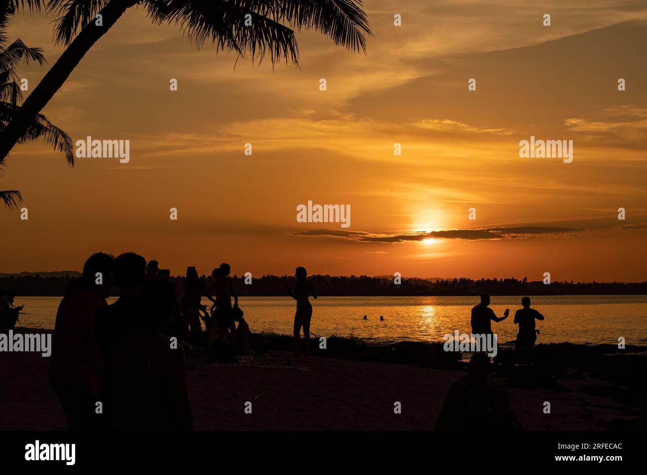 siargao Cloud 9 Strand philippinen Stockfoto