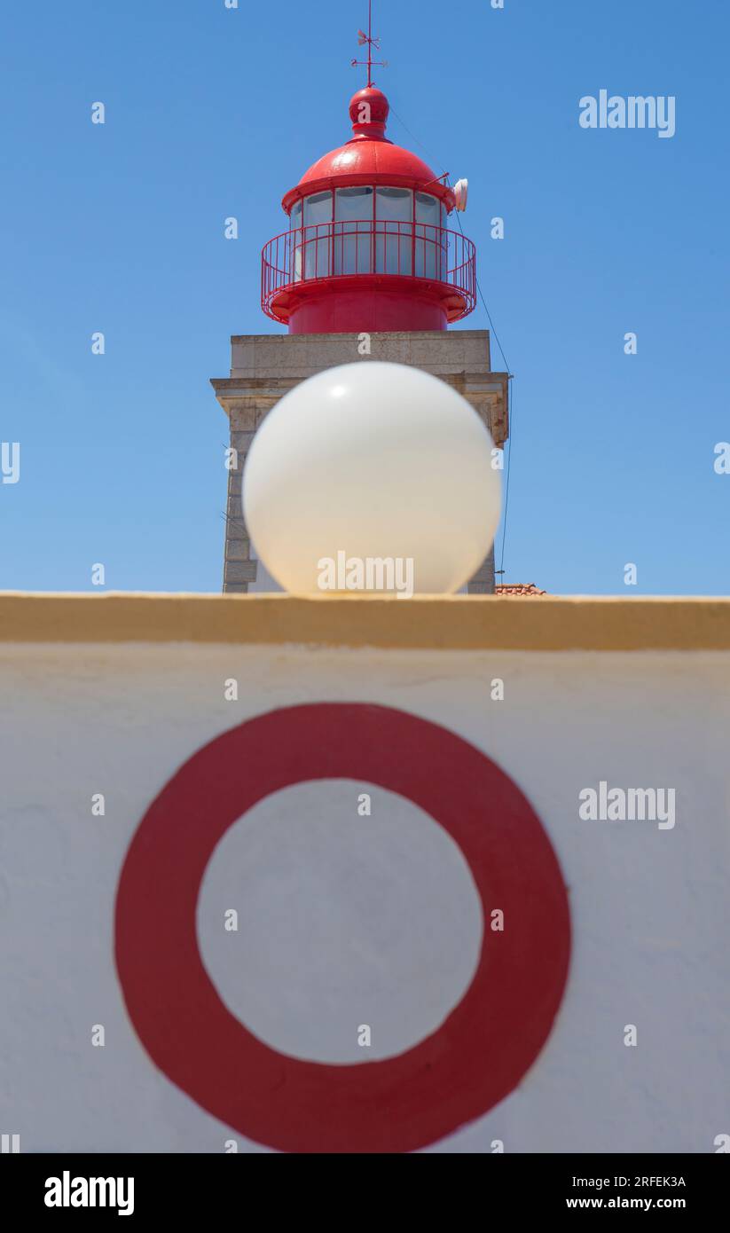 Der Leuchtturm Cabo Sardao befindet sich am westlichsten Punkt der Region Alentejo in Portugal Stockfoto