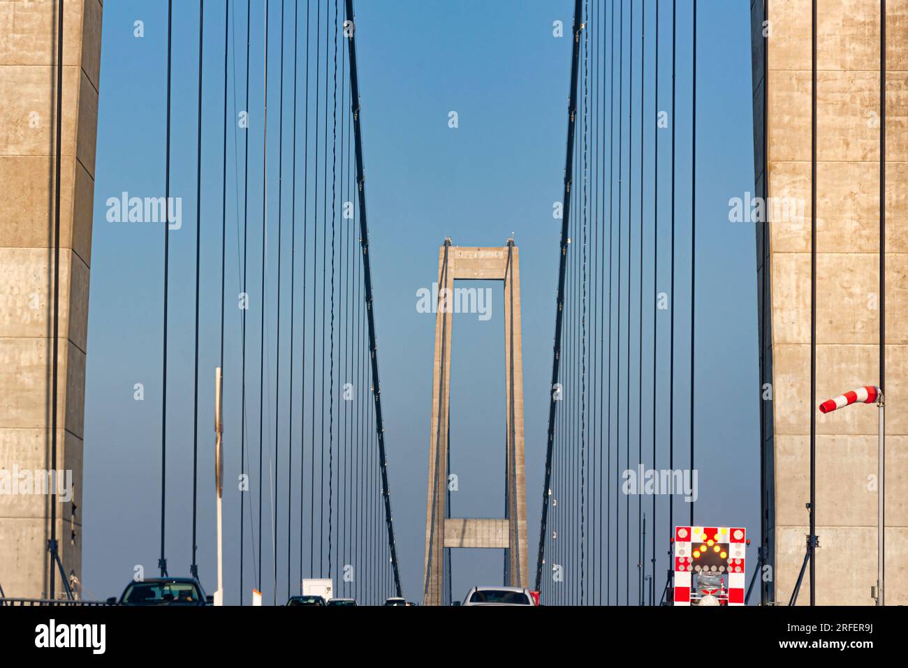 Die Ostbrücke über den Großen Gürtel, Teil der Großen Gürtelverbindung zwischen Jütland und Seeland in Dänemark Stockfoto