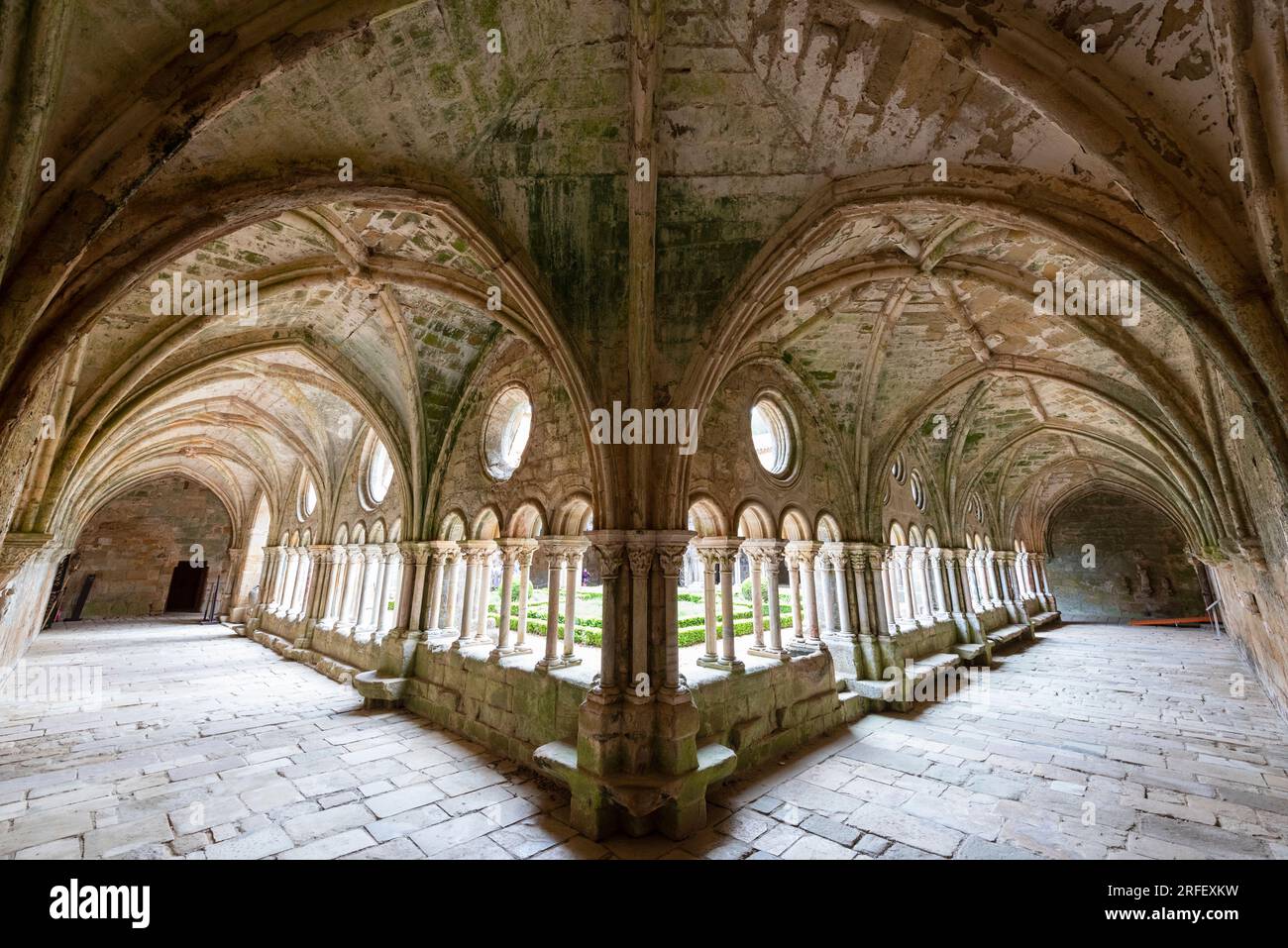 Frankreich, Aude, Narbonne, Abtei Fontfroide, Kloster Stockfoto