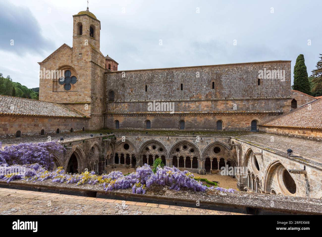 Frankreich, Aude, Narbonne, Abtei Fontfroide Stockfoto