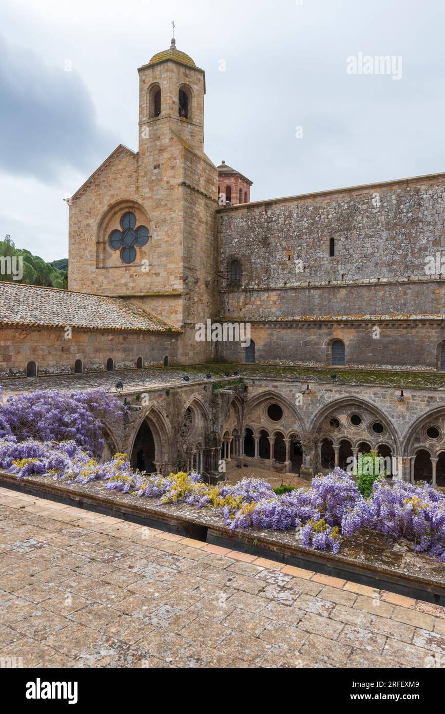Frankreich, Aude, Narbonne, Abtei Fontfroide Stockfoto