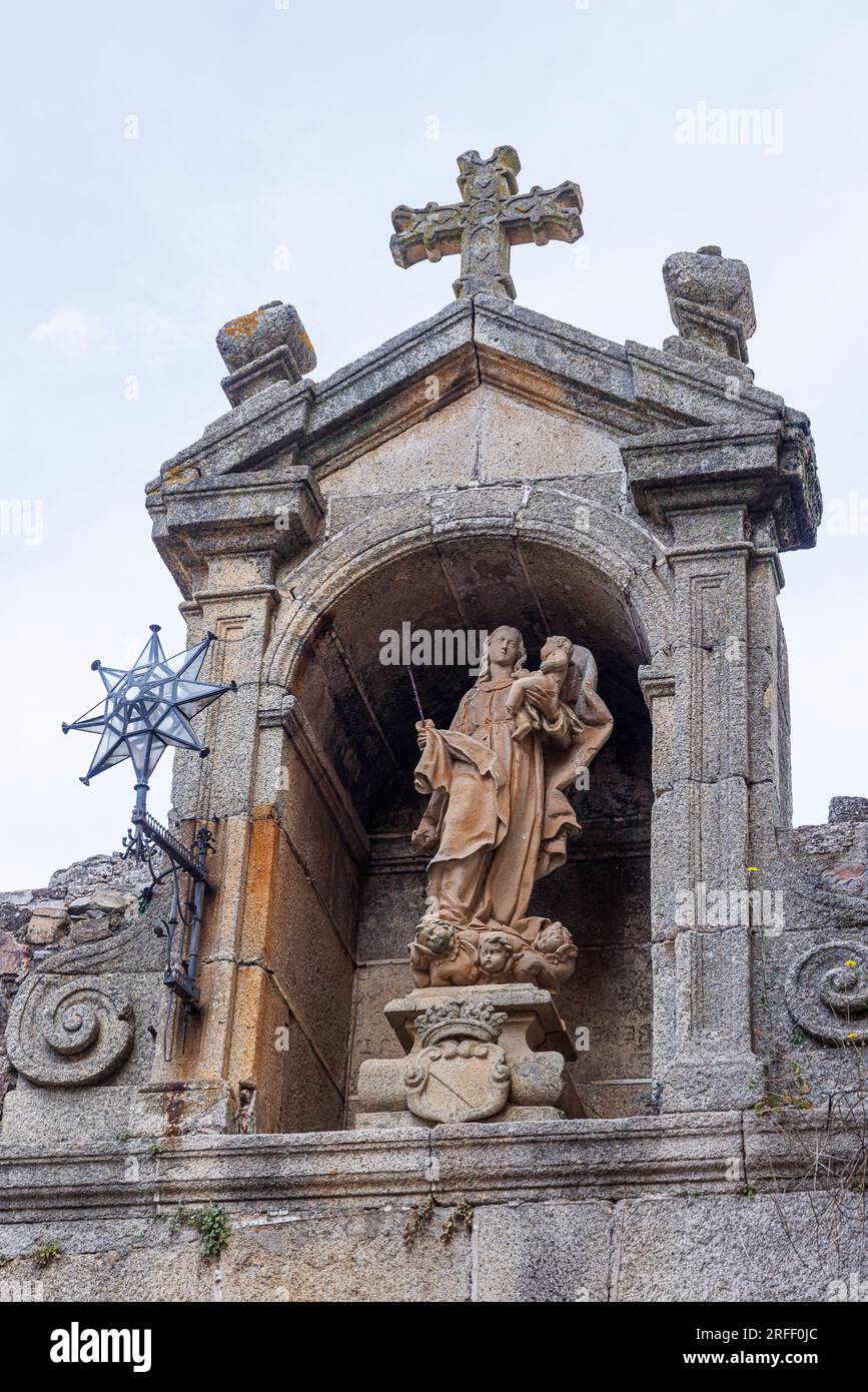 Spanien, Extremadura, Caceres, Altstadt von Caceres, die zum UNESCO-Weltkulturerbe gehört, Sternbogen Stockfoto