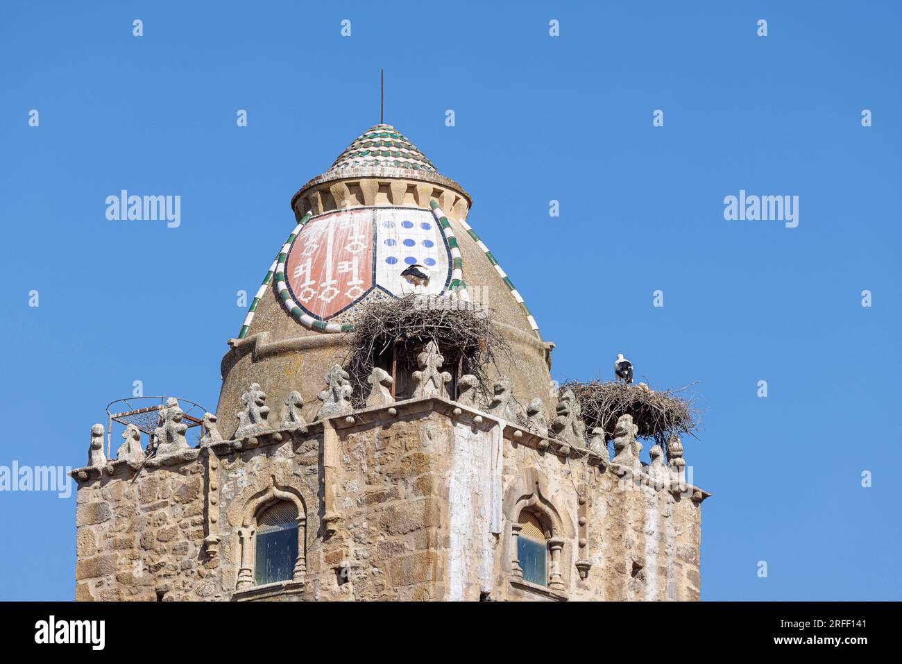 Spanien, Extremadura, Trujillo, Torre del Alfiler Stockfoto