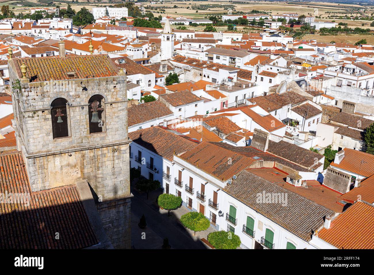 Spanien, Extremadura, Olivenza, das Dorf der weißen Häuser Stockfoto