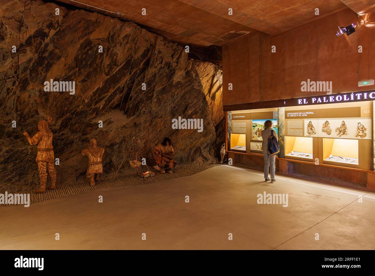 Spanien, Kastilien und Leon, Villar de la Yegua, Stätten der prähistorischen Felskunst im COA-Tal und Siega Verde, das von der UNESCO zum Weltkulturerbe erklärt wurde, das Museum Stockfoto