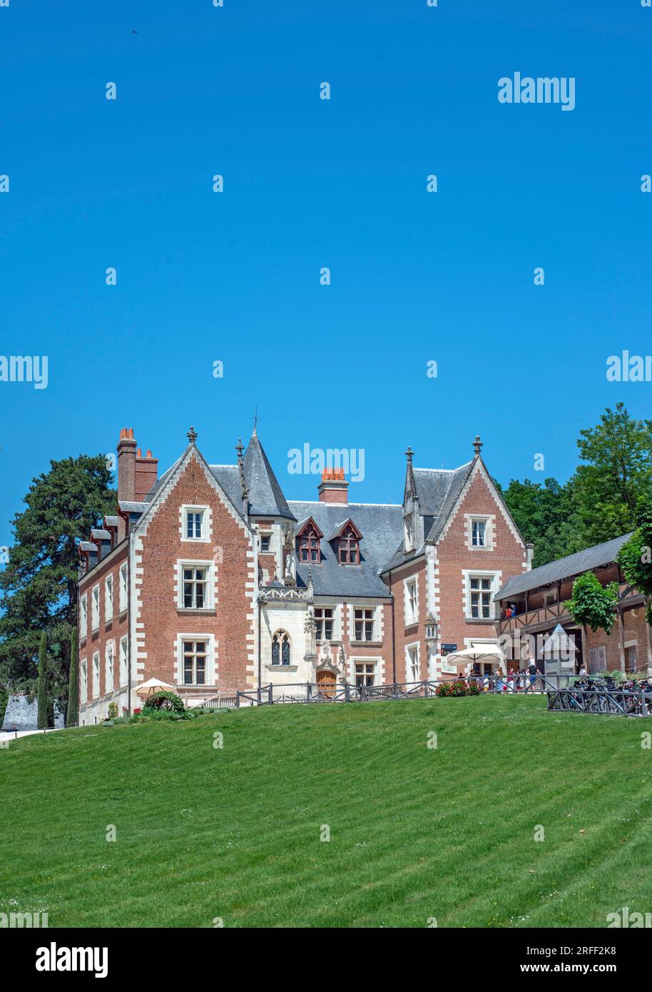 Frankreich, Indre-et-Loire (37), Amboise, Region Centre Loiretal, Schlösser im Loire-Tal, Weltkulturerbe Loire-Tal, Schloss Clos Lucé, Leonardo da Vinci Park (letzte Heimat von Léonard de Vinci) Stockfoto
