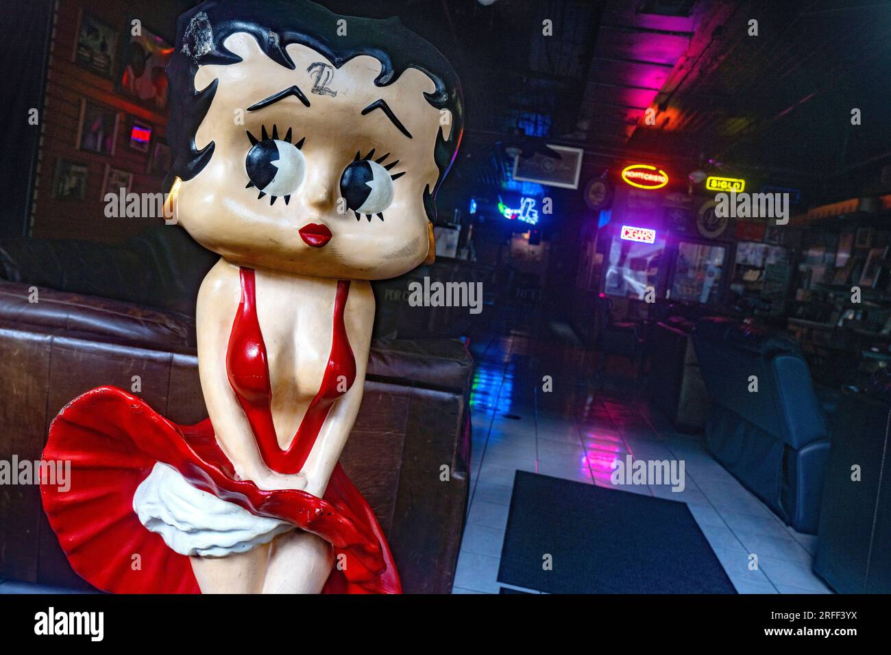 USA, Louisiana, New Orleans, das French Quarter, Betty Boop Stockfoto