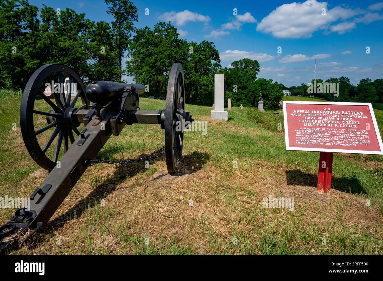 Usa, Mississippi, Vicksburg, Vicksburg National Military Park Stockfoto