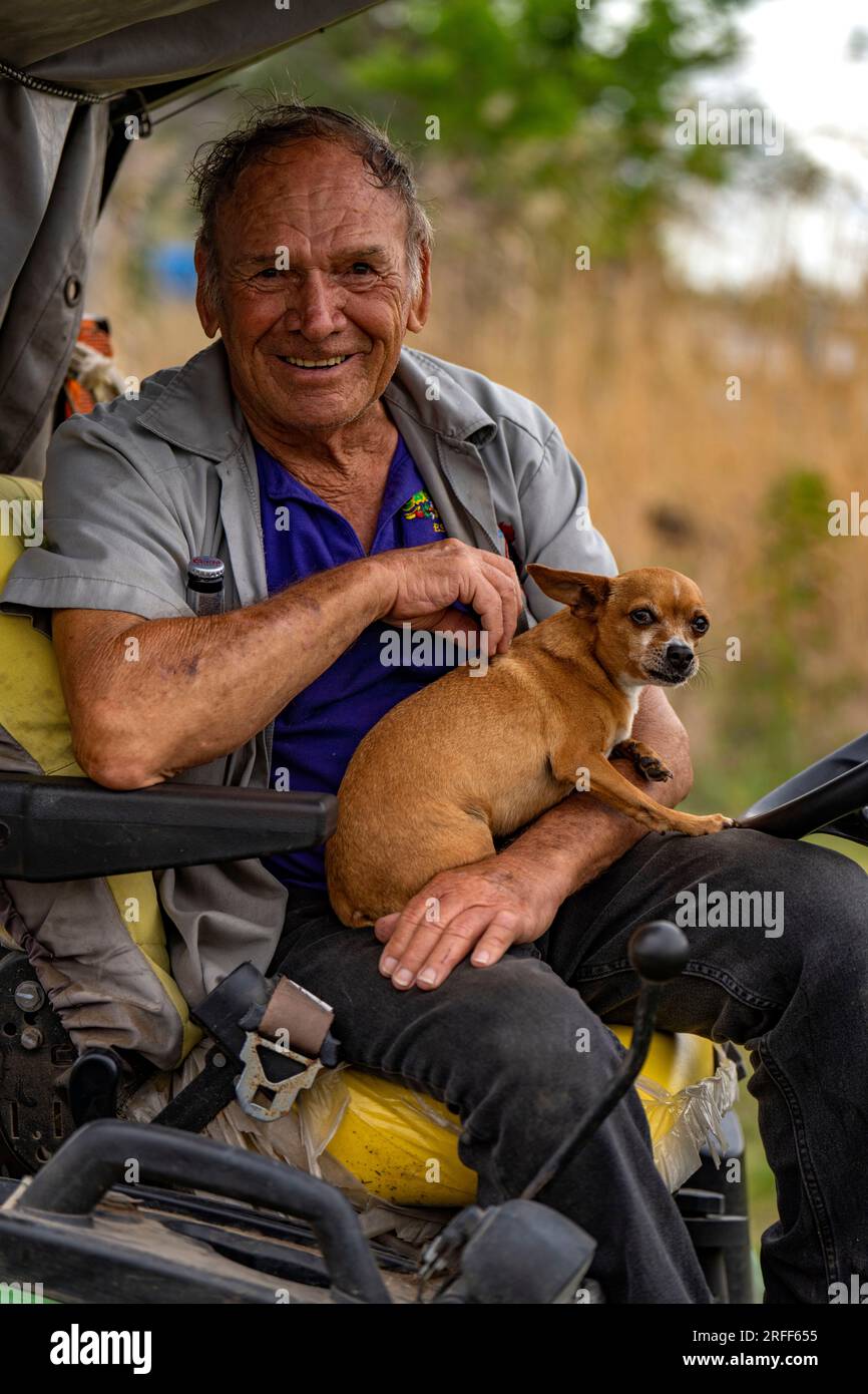 USA, Louisiana, Dulac, Farmer Stockfoto
