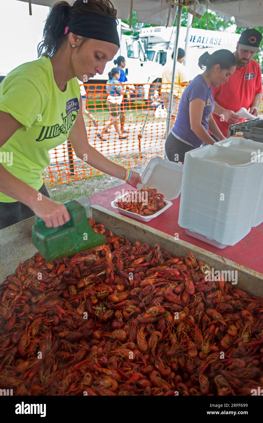 Usa, Louisiana, Breaux Bridge, Crayfish Festival Stockfoto