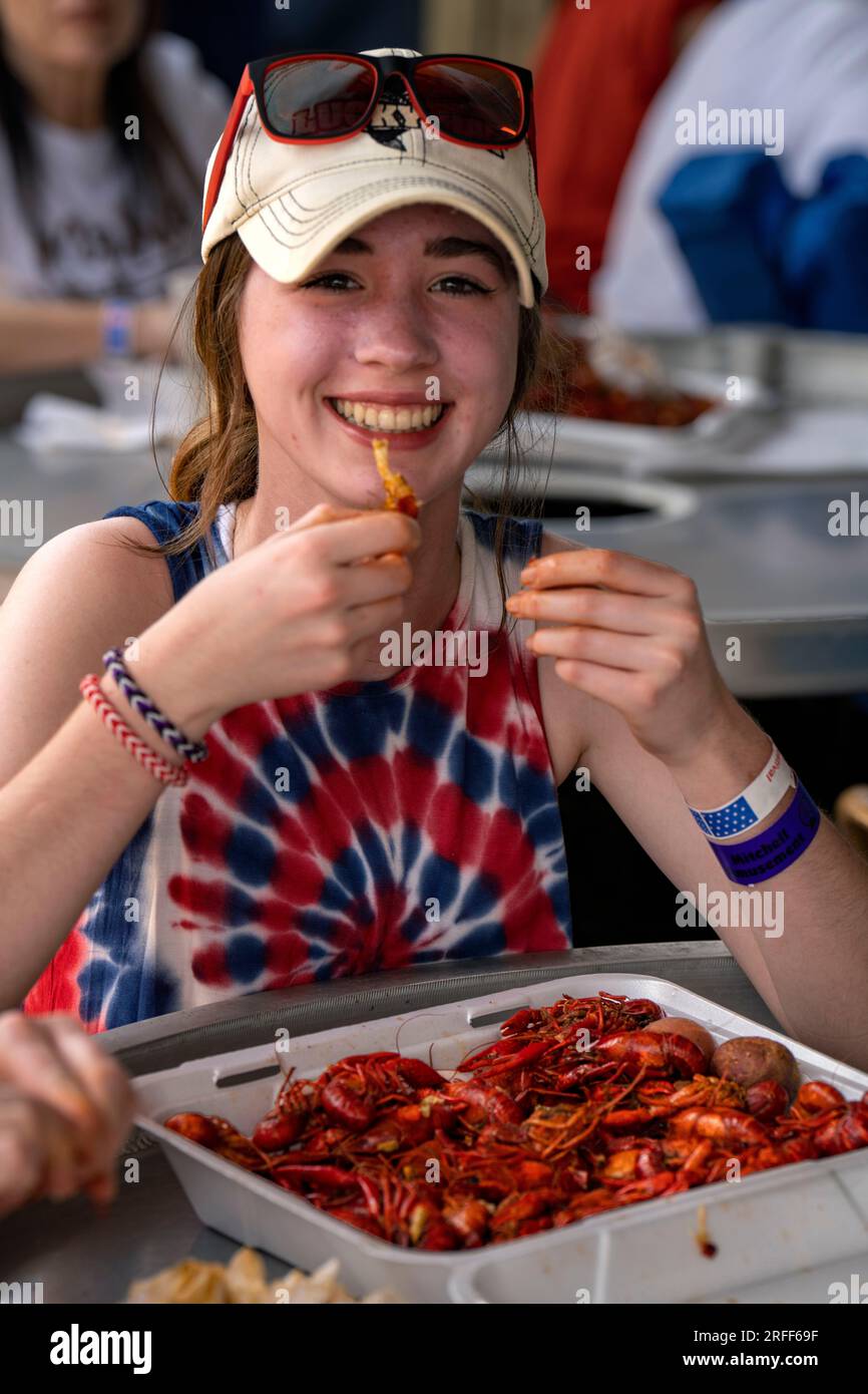Usa, Louisiana, Breaux Bridge, Crayfish Festival Stockfoto